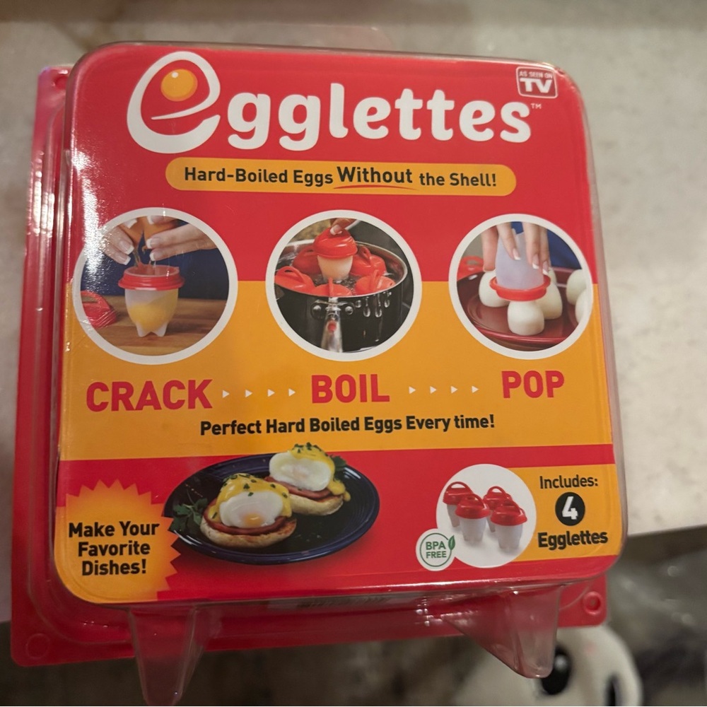 Egglettes Red Egg Cooker Set